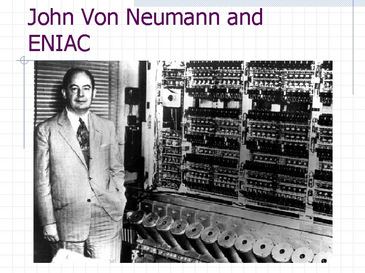 John Von Neumann and ENIAC 