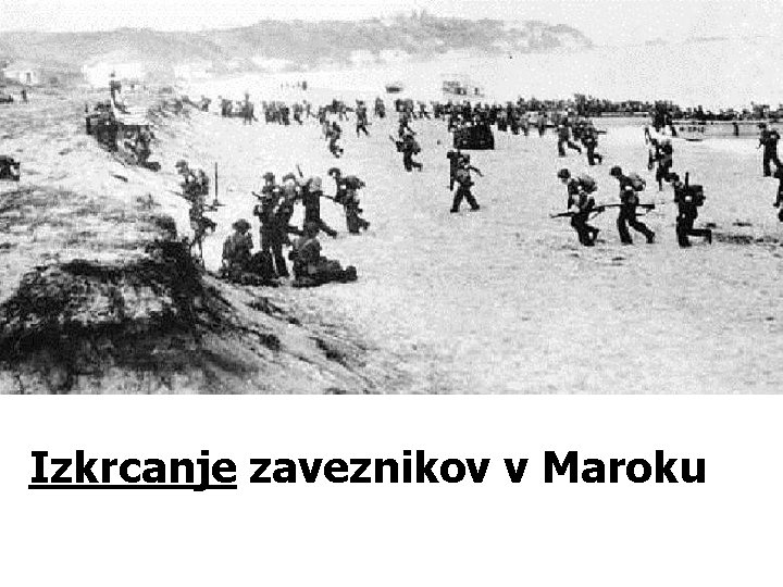 Izkrcanje zaveznikov v Maroku 