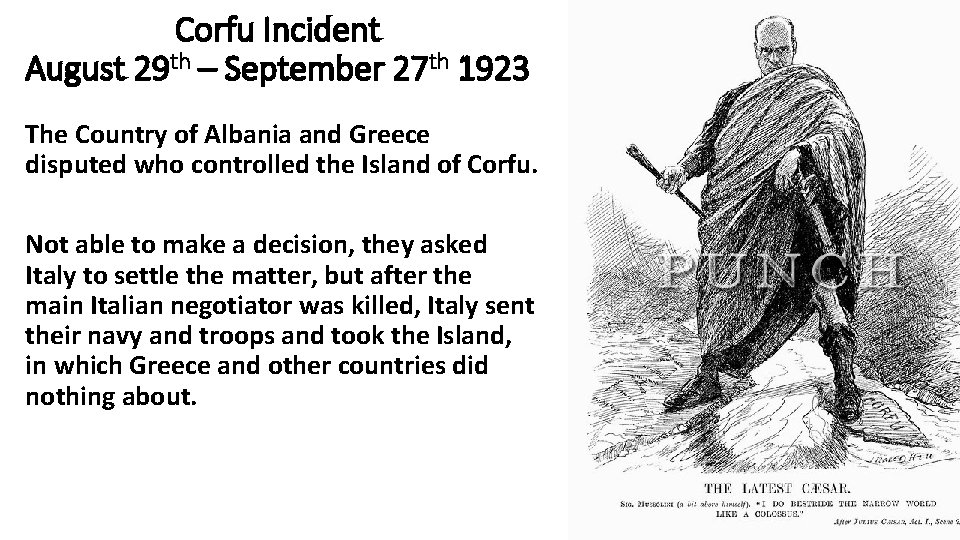 Corfu Incident August 29 th – September 27 th 1923 The Country of Albania