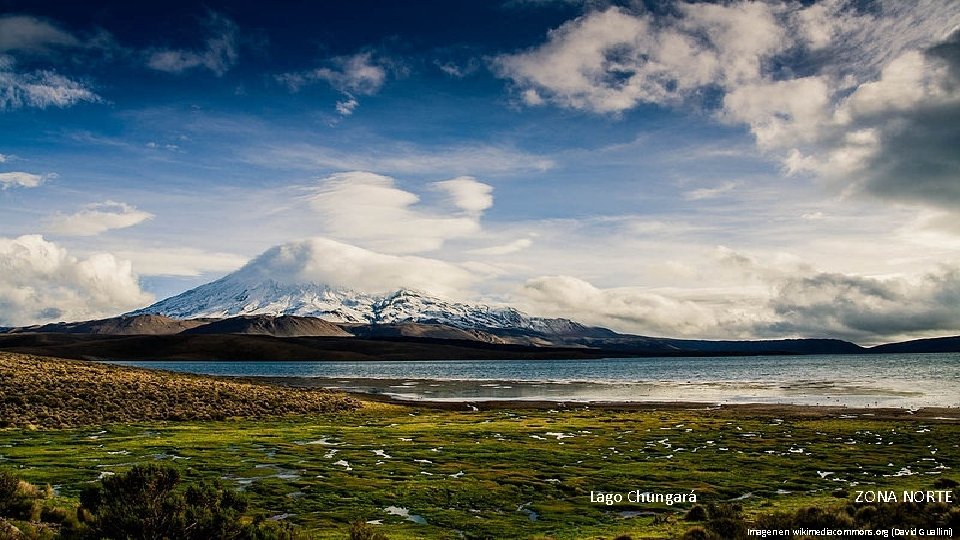 Lago Chungará ZONA NORTE Imagen en wikimediacommons. org (David Guallini) 