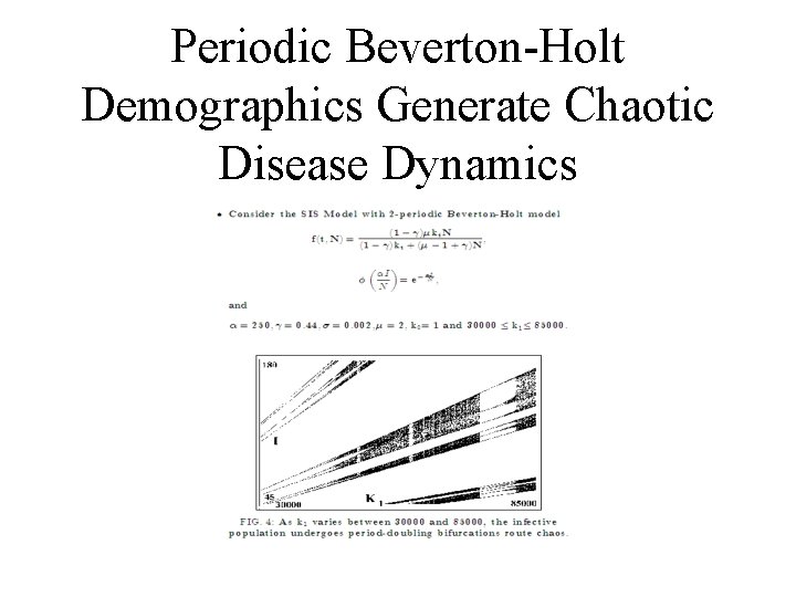 Periodic Beverton-Holt Demographics Generate Chaotic Disease Dynamics 
