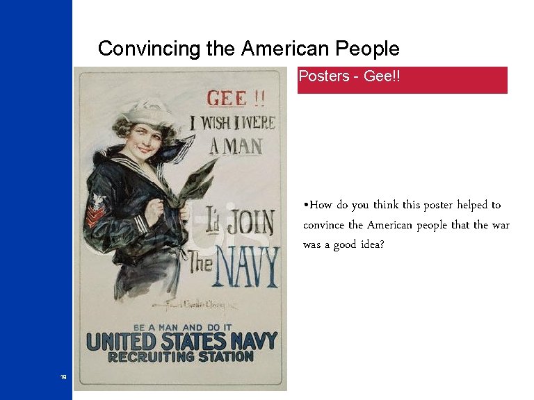 Convincing the American People Posters - Gee!! • How do you think this poster