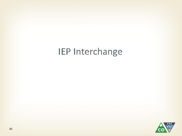 IEP Interchange 32 