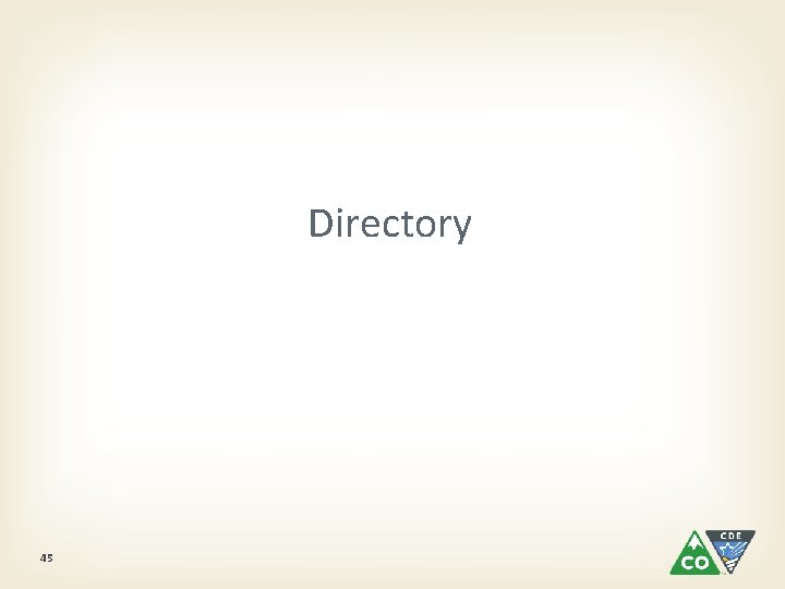 Directory 45 