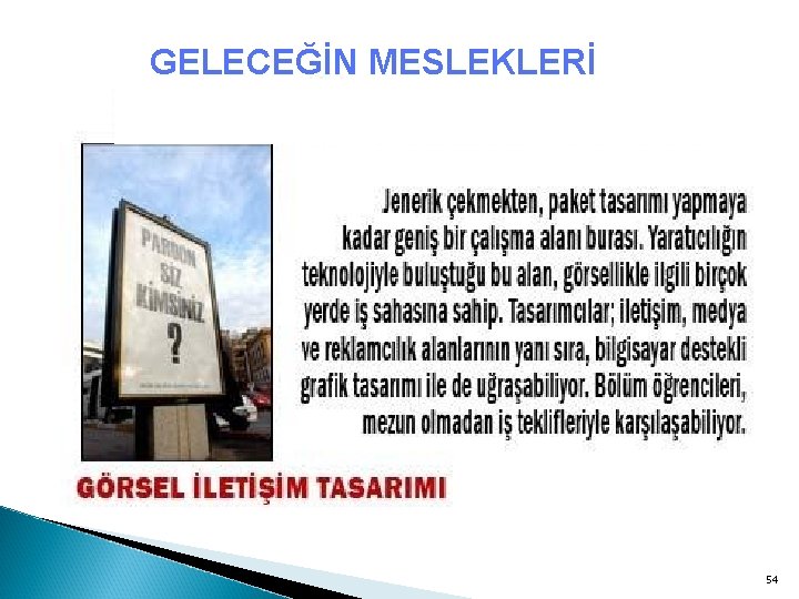 GELECEĞİN MESLEKLERİ 54 