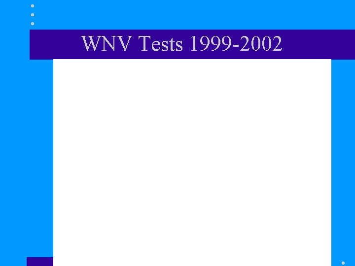 WNV Tests 1999 -2002 