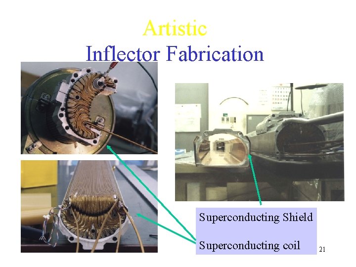 Artistic Inflector Fabrication Superconducting Shield Superconducting coil 21 