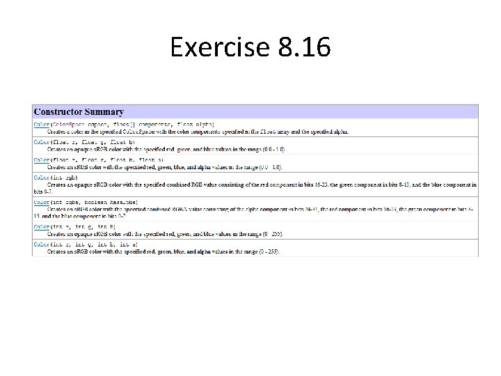 Exercise 8. 16 