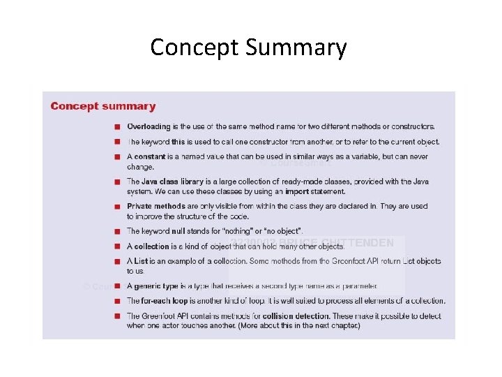 Concept Summary 