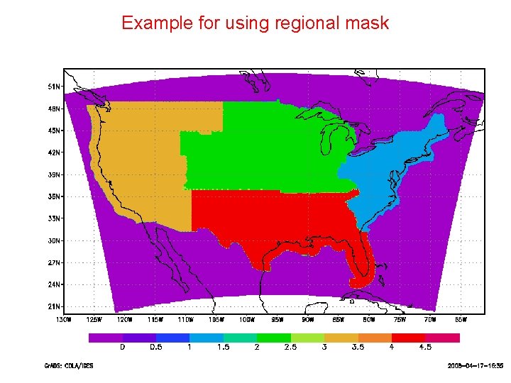 Example for using regional mask 