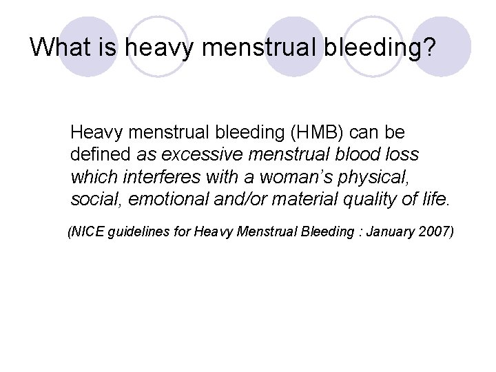 Managing Heavy Menstrual Bleeding By Dr Rebecca Cox