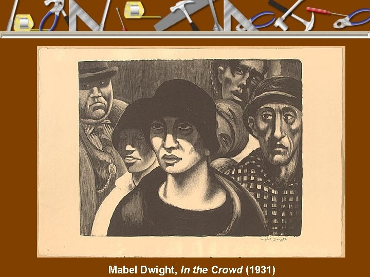 Mabel Dwight, In the Crowd (1931) 