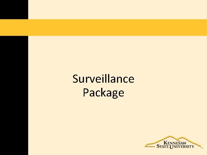 Surveillance Package 