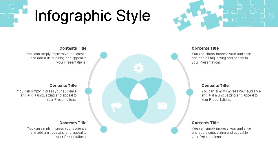 Infographic Style Contents Title You can simply impress your audience and add a unique