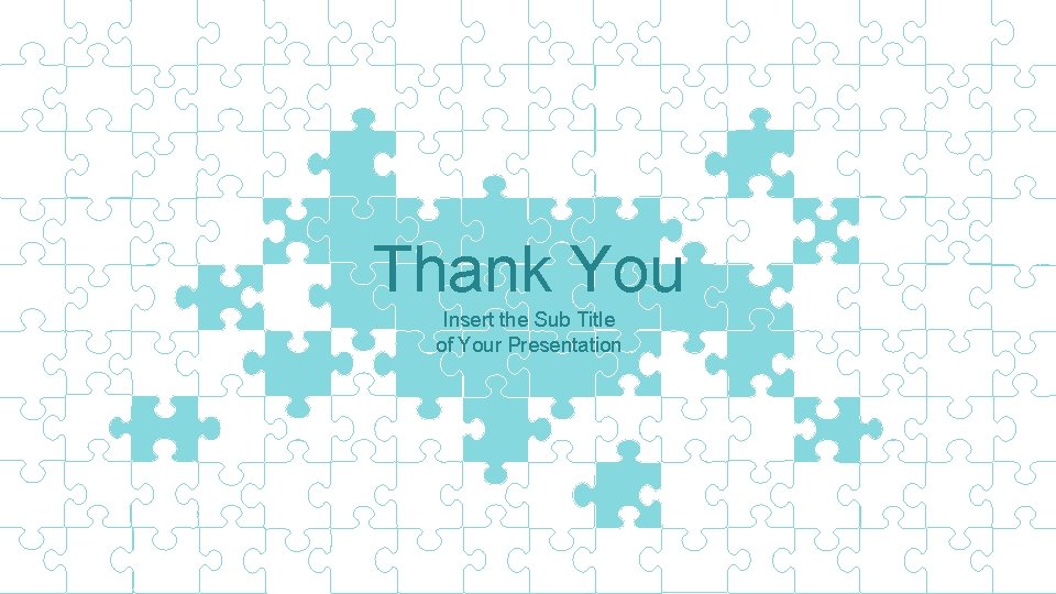 Cover Thank You Insert the Sub Title of Your Presentation 