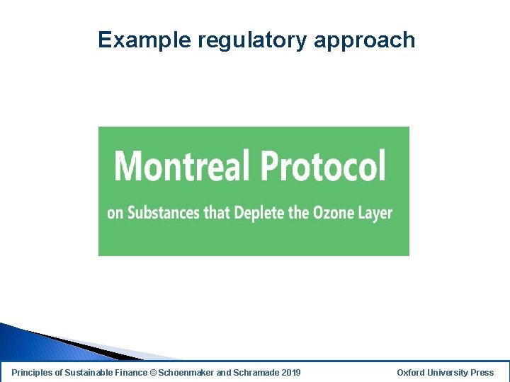Example regulatory approach Principles of Sustainable Finance © Schoenmaker and Schramade 2019 19 Oxford