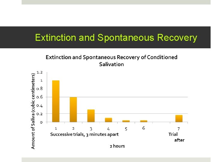 Extinction and Spontaneous Recovery 