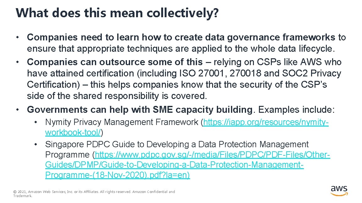 What does this mean collectively? • Companies need to learn how to create data What does this mean collectively? • Companies need to learn how to create data
