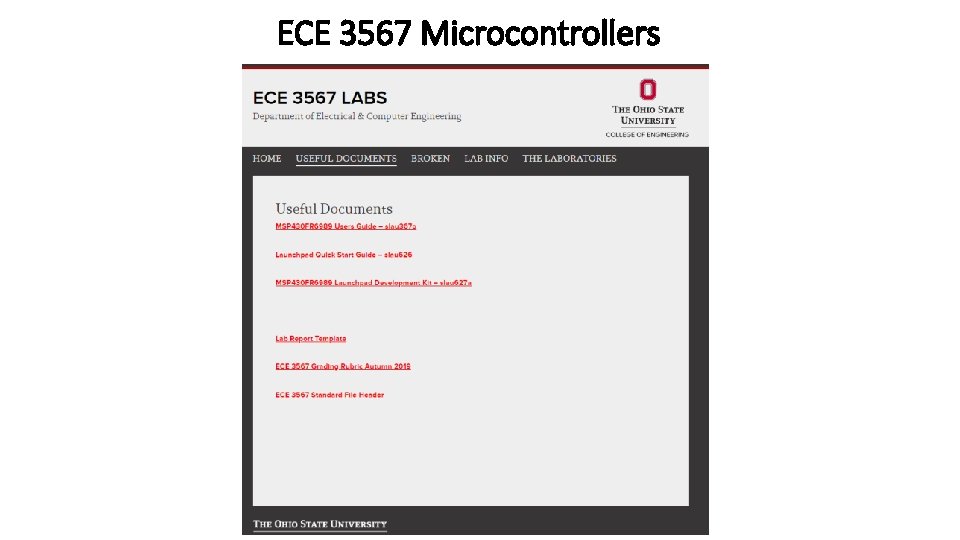 ECE 3567 Microcontrollers 