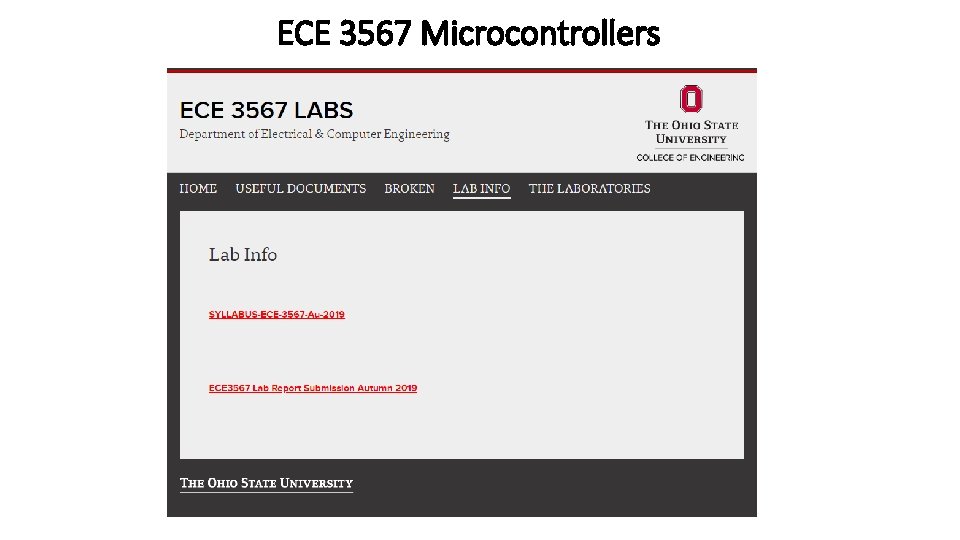 ECE 3567 Microcontrollers 