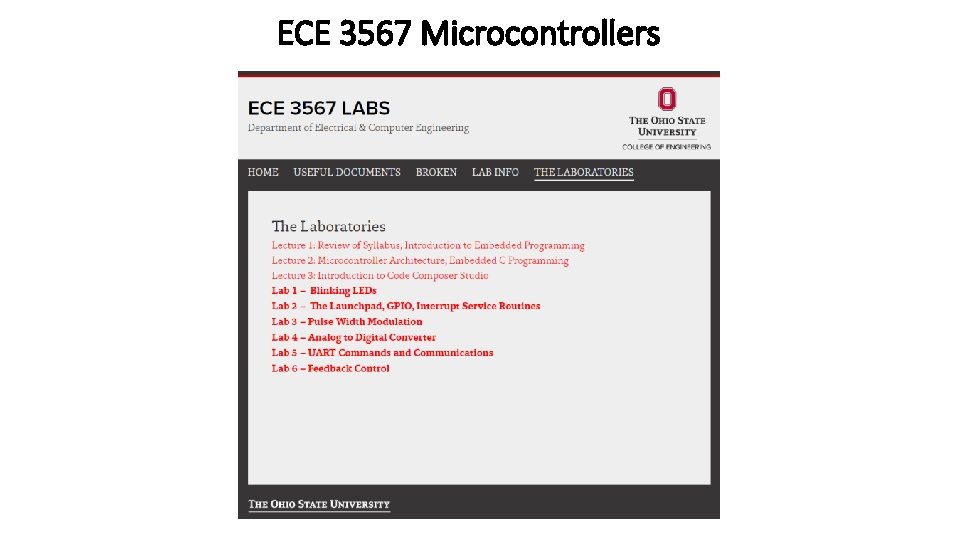 ECE 3567 Microcontrollers 