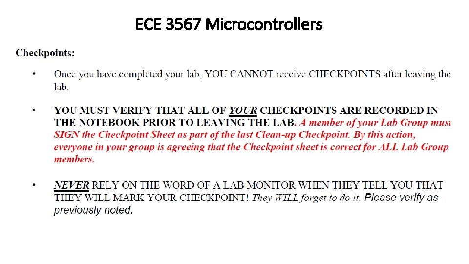 ECE 3567 Microcontrollers 