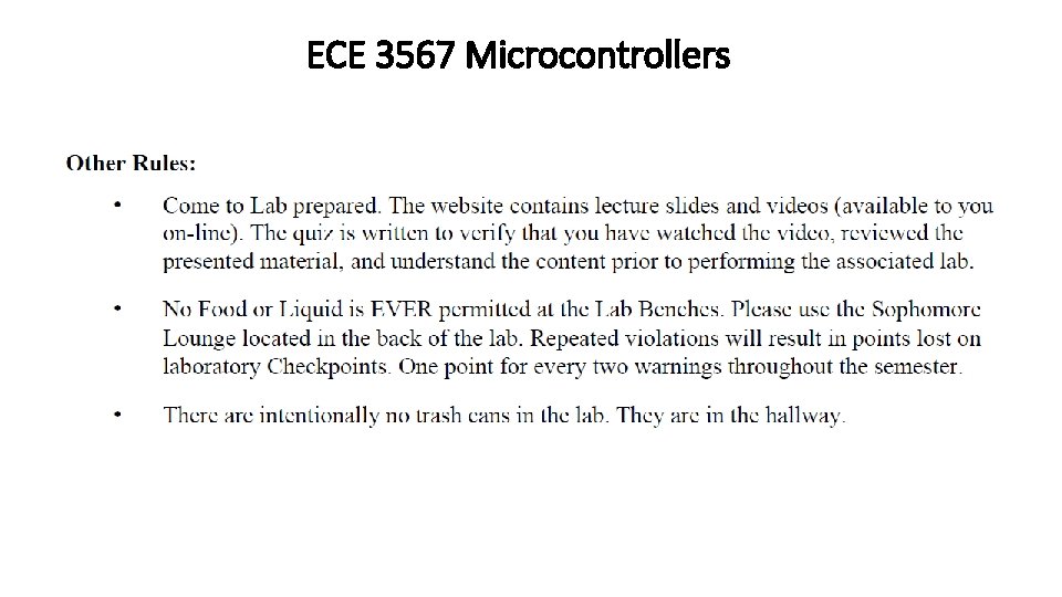 ECE 3567 Microcontrollers 