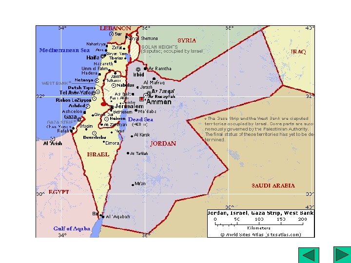 Jordan, Israel, West Bank & Gaza 