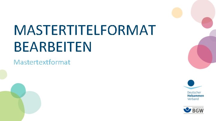 MASTERTITELFORMAT BEARBEITEN Mastertextformat 