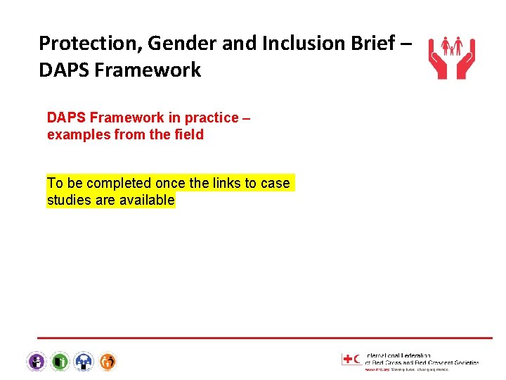 Protection, Gender and Inclusion Brief – DAPS Framework in practice – examples from the