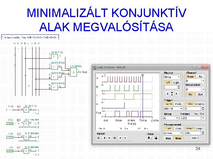 MINIMALIZÁLT KONJUNKTÍV ALAK MEGVALÓSÍTÁSA 24 