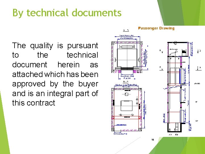 By technical documents The quality is pursuant to the technical document herein as attached
