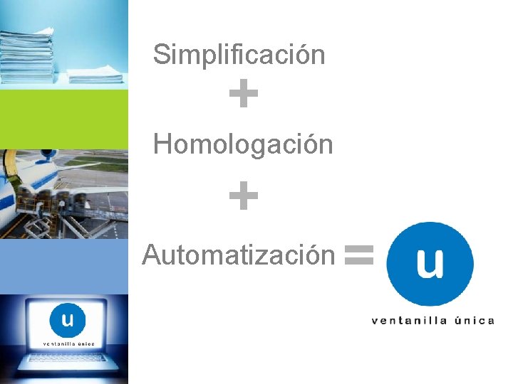 Simplificación + Homologación + Automatización = 