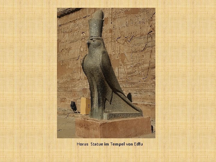 Horus Statue im Tempel von Edfu 