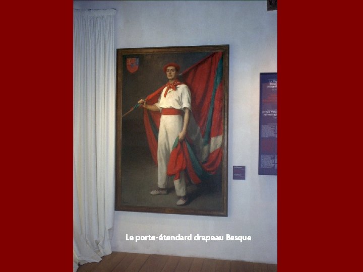 Le porte-étendard drapeau Basque 