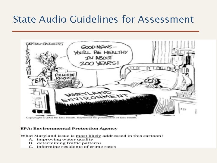 State Audio Guidelines for Assessment 