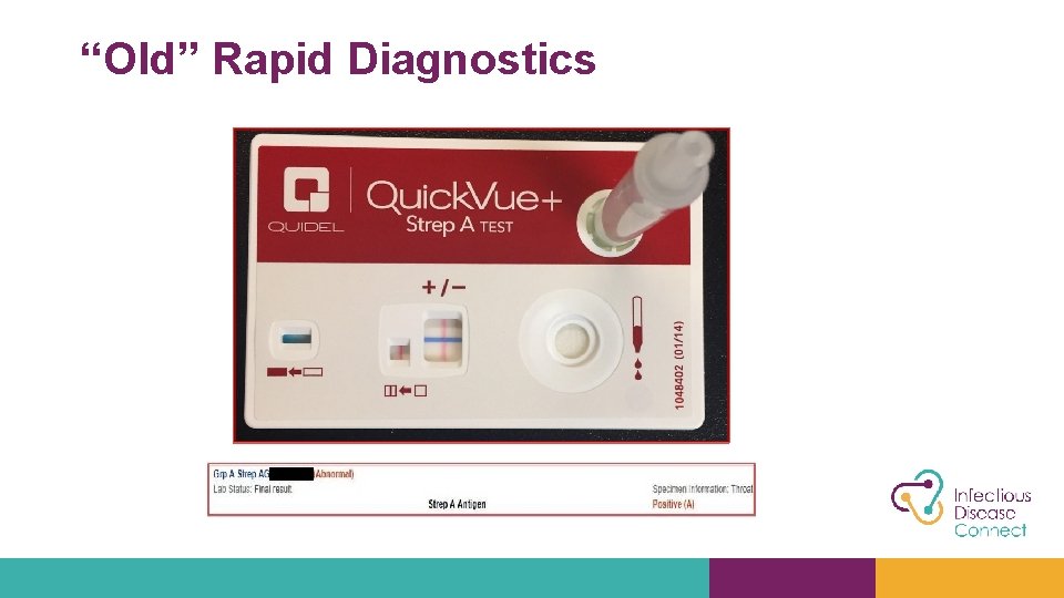 “Old” Rapid Diagnostics 
