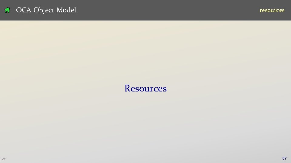 OCA Object Model resources Resources v 07 57 