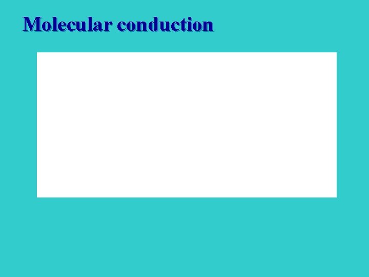 Molecular conduction 