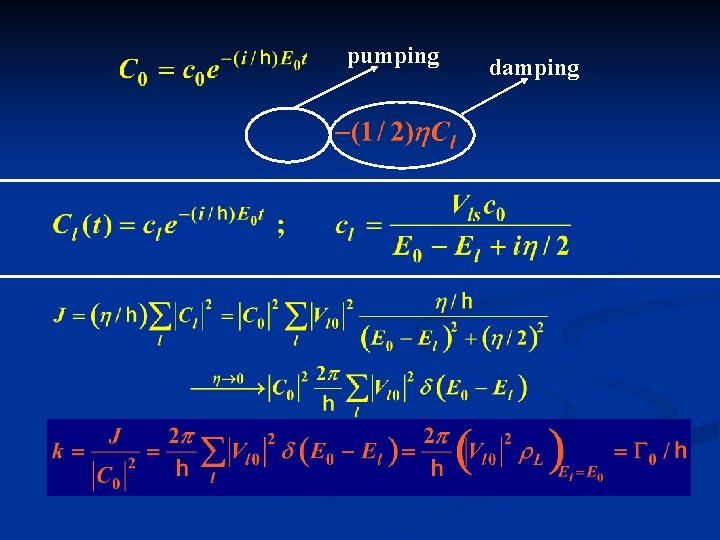 pumping damping 