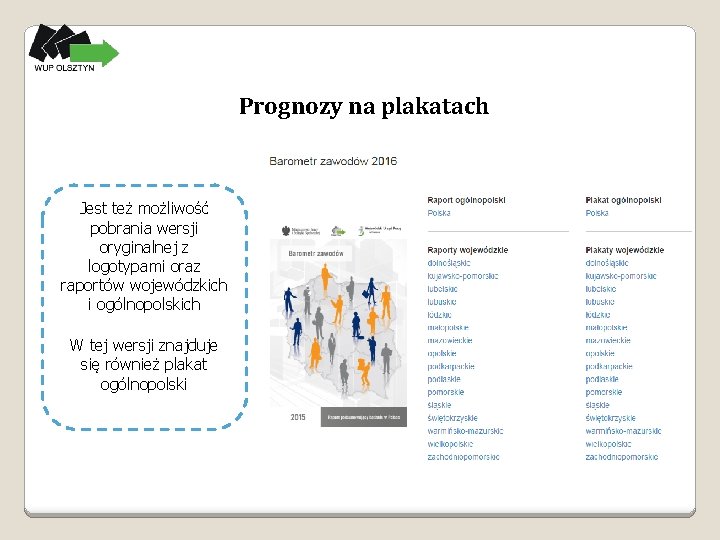 Prognozy na plakatach Jest też możliwość pobrania wersji oryginalnej z logotypami oraz raportów wojewódzkich