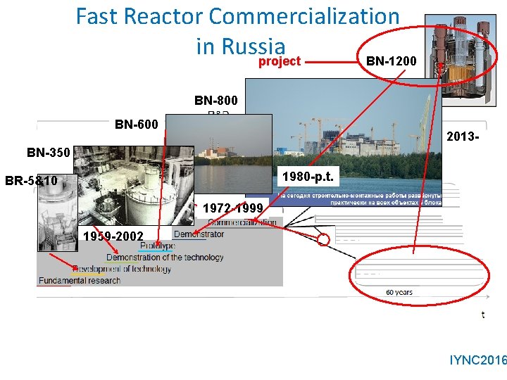 Fast Reactor Commercialization in Russia project BN-1200 BN-800 BN-600 2013 - BN-350 1980 -p.
