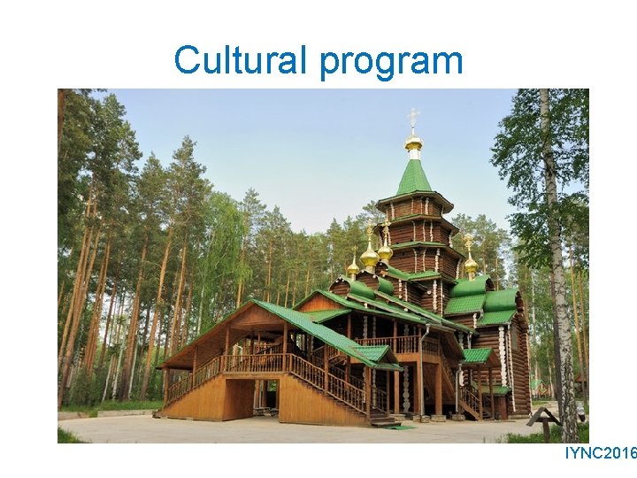 Cultural program IYNC 2016 