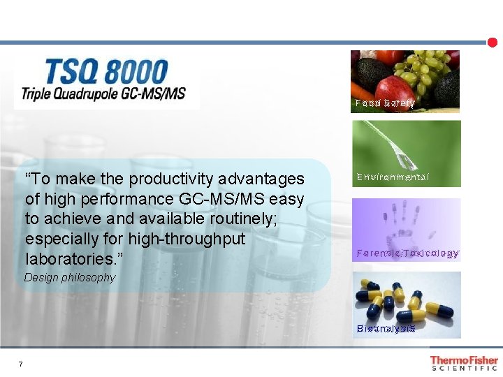 Food Safety “To make the productivity advantages of high performance GC-MS/MS easy to achieve