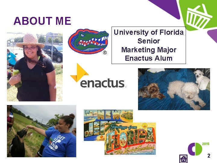 ABOUT ME University of Florida Senior Marketing Major Enactus Alum 2 