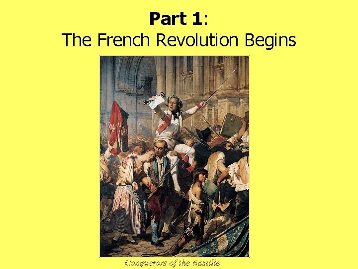 Part 1: The French Revolution Begins 