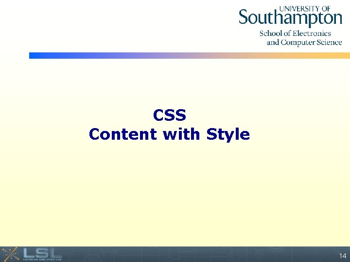 CSS Content with Style Event 14 