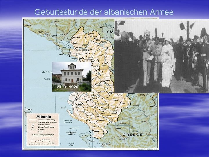 Geburtsstunde der albanischen Armee 28. 01. 1920 