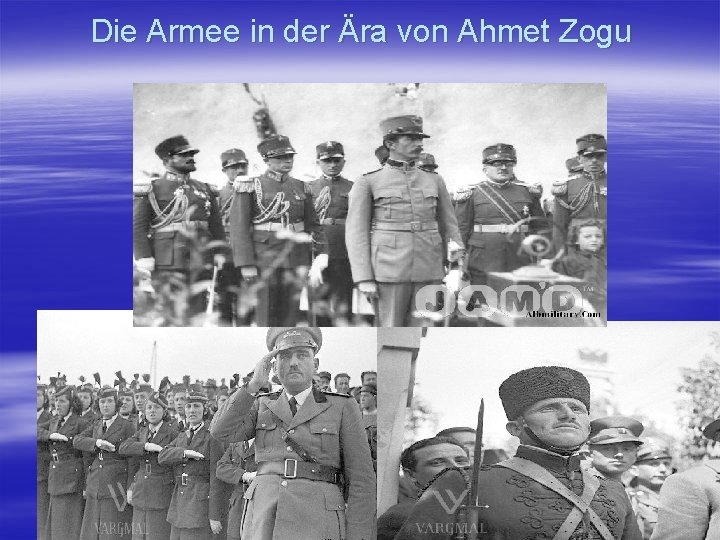 Die Armee in der Ära von Ahmet Zogu 