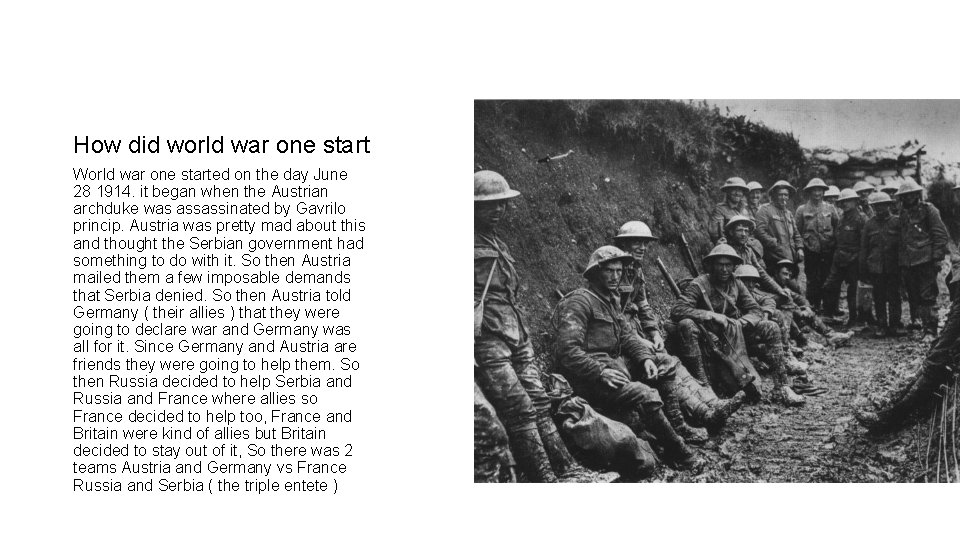 How did world war one start World war one started on the day June